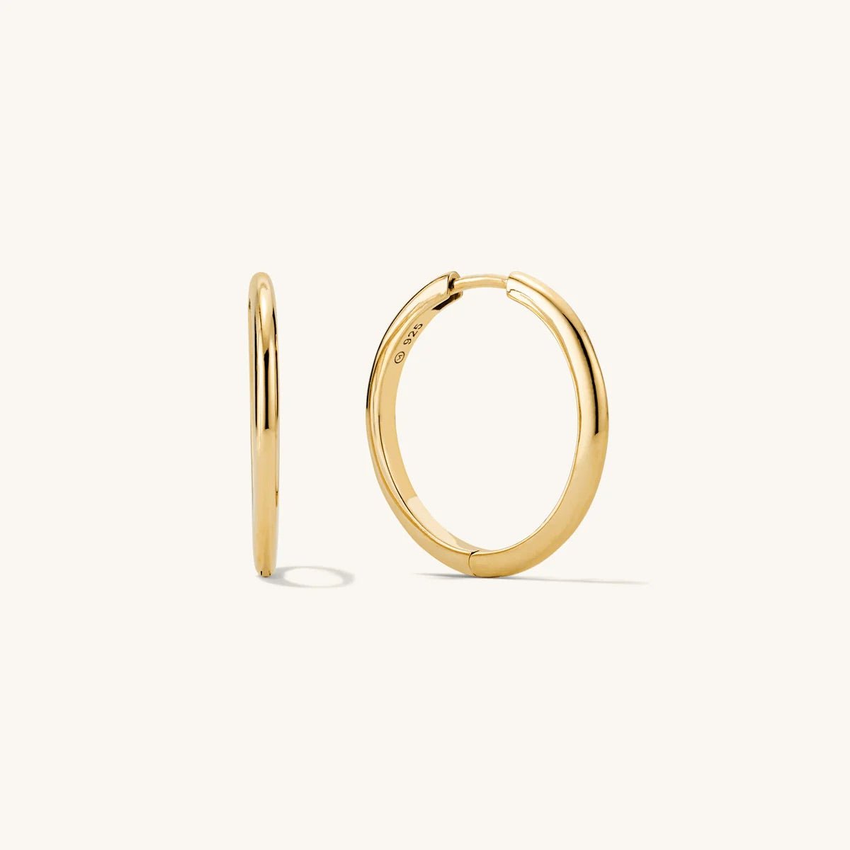 Dweep Sara 14k Gold plated hoops - DWEEP SARA