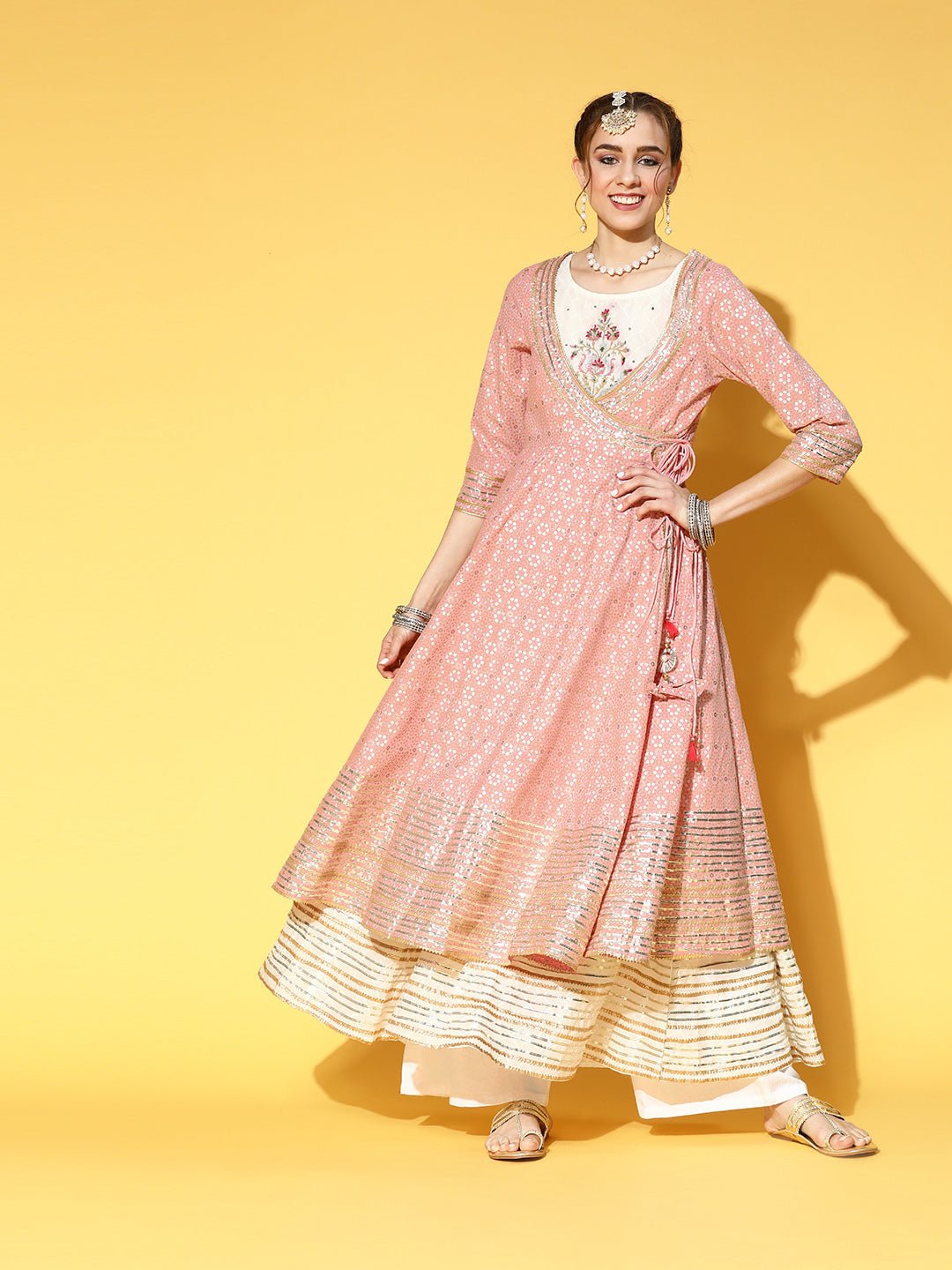 Embroidered Anarkali Kurta With Jacket - DWEEP SARA