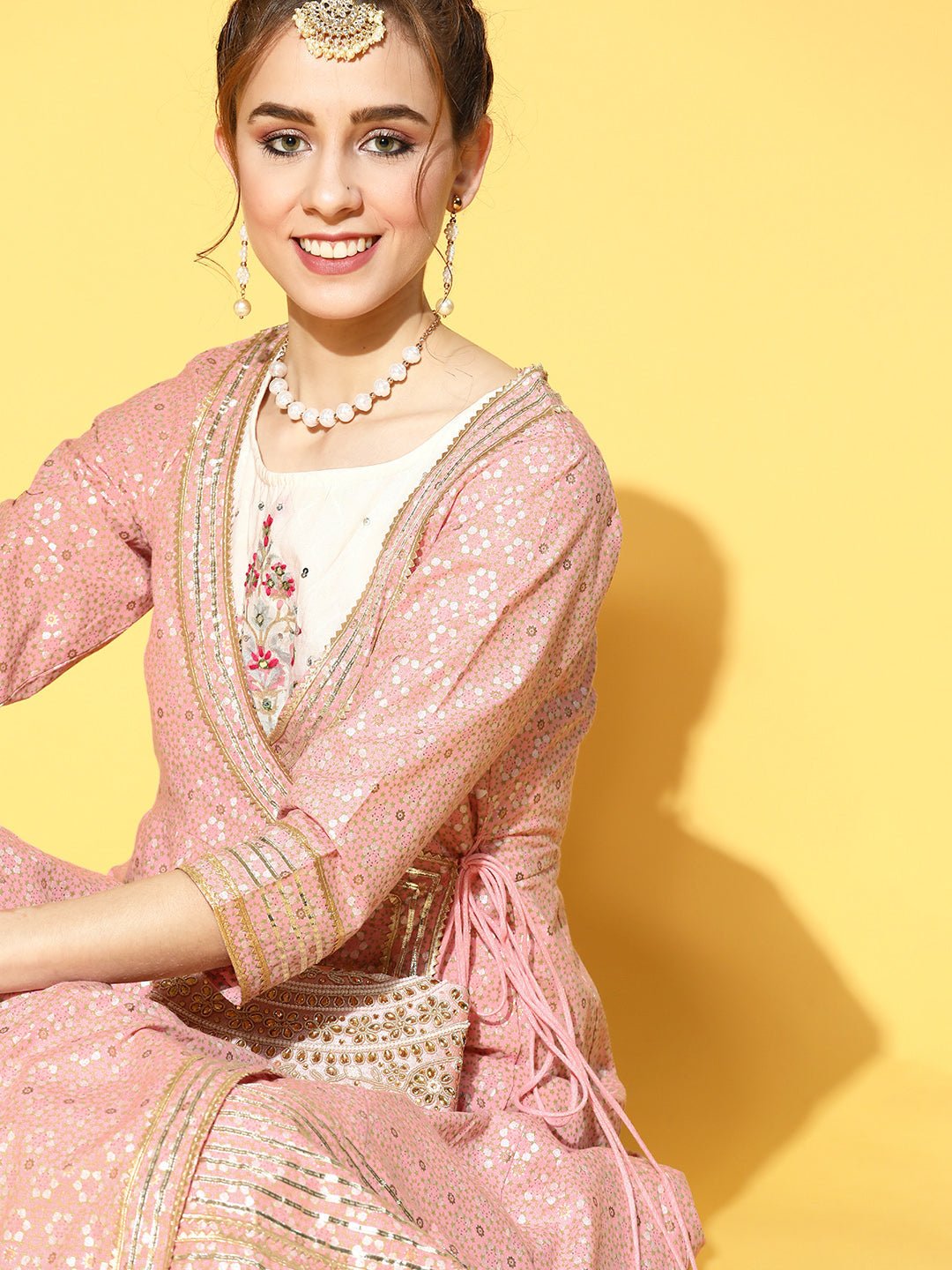 Embroidered Anarkali Kurta With Jacket - DWEEP SARA