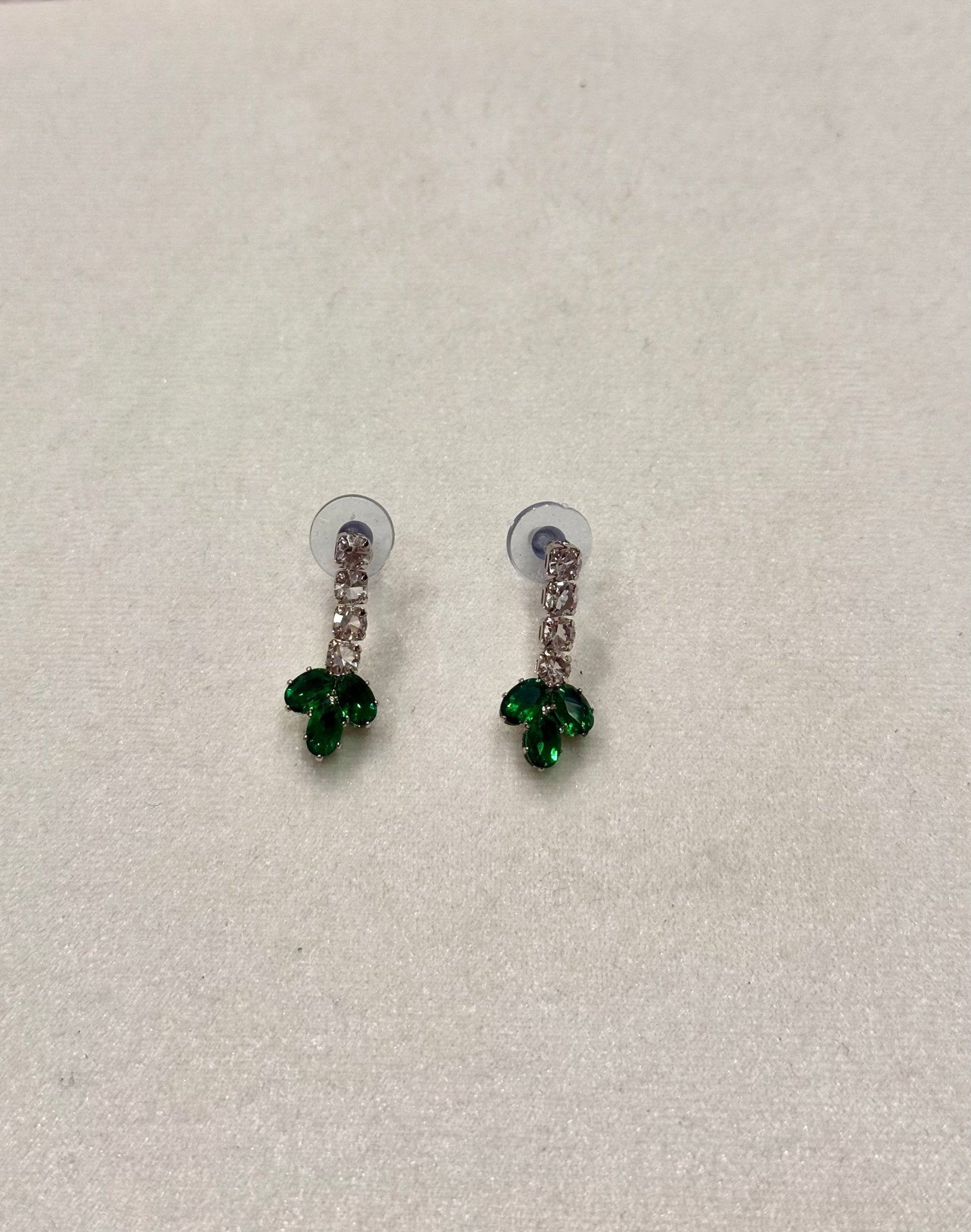 Green AD Stone Crystal Jewelry Set - DWEEP SARA