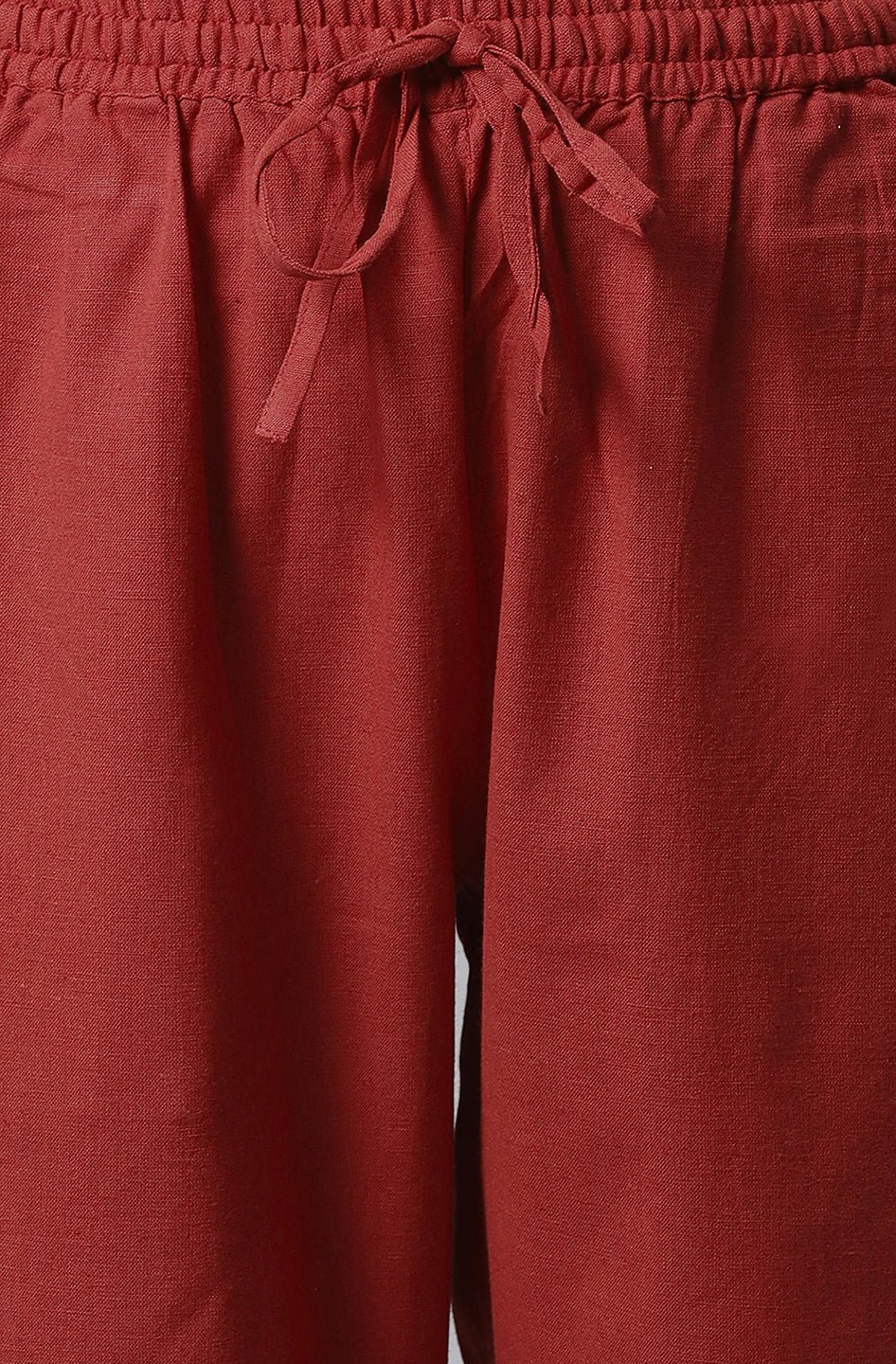 Maroon Cotton flex Night Suit Set - DWEEP SARA