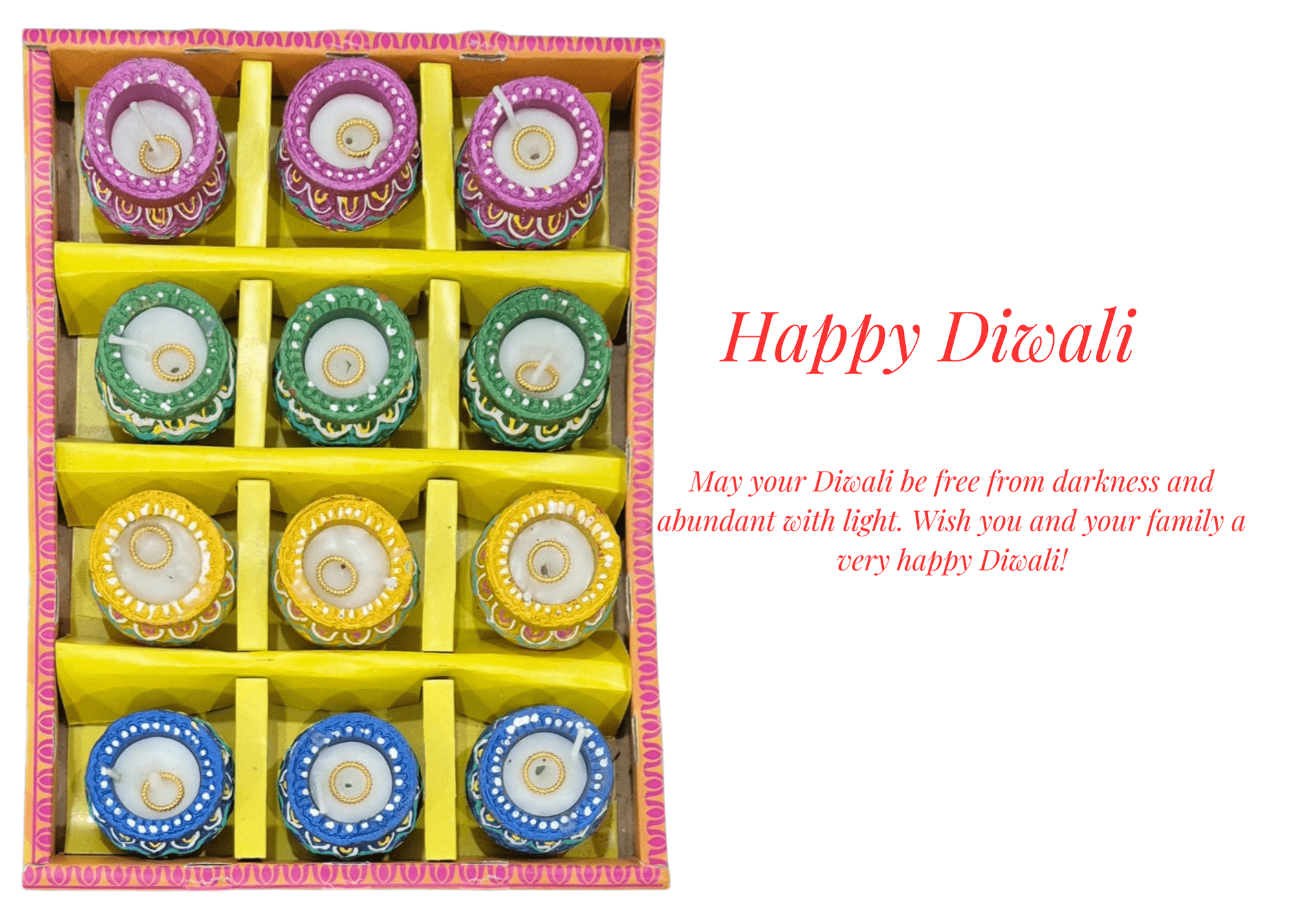 Matki Diyas in Diwali Celebrations Colourful Diwali Diyas - DWEEP SARA