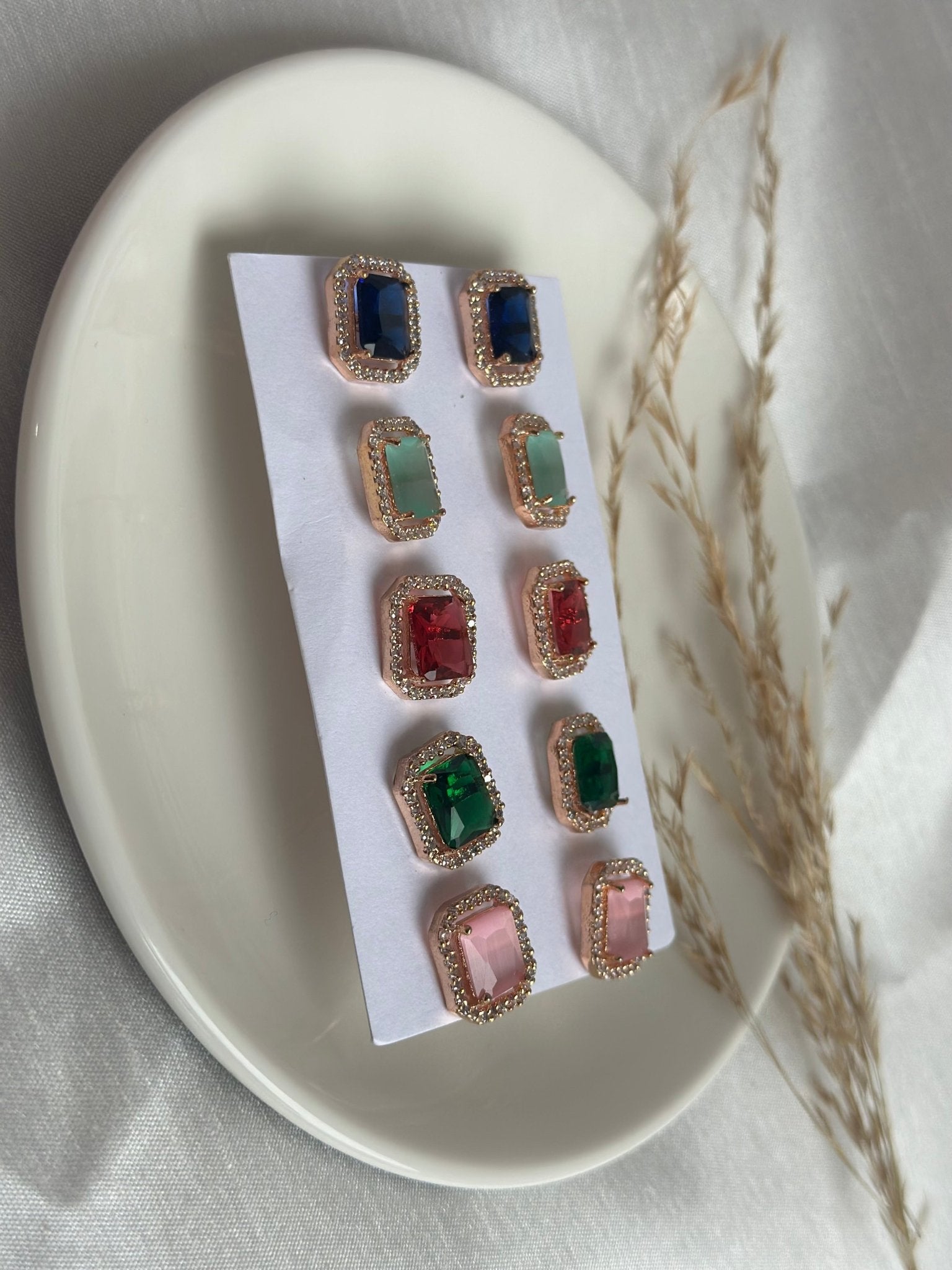 Multicolour Elegant Stud Jewelry - DWEEP SARA