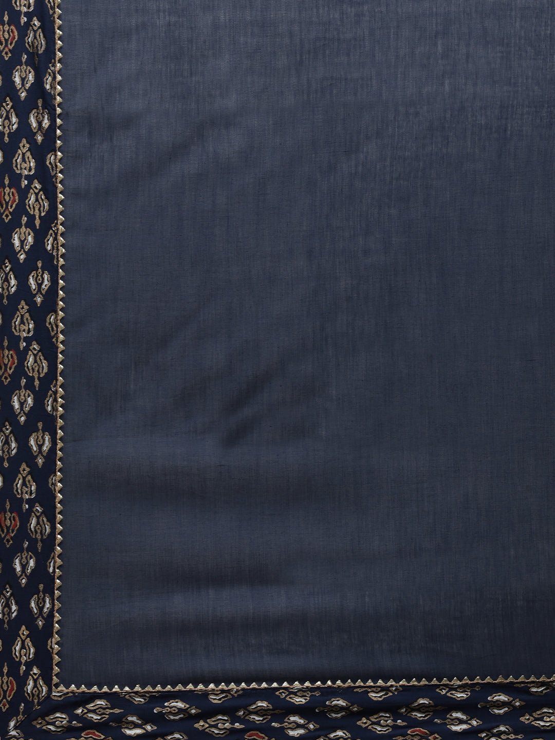 Navy Blue Embroidered Suit Set - DWEEP SARA