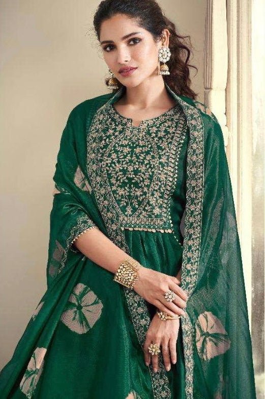 Pure Silk Embroidery Suit Set - DWEEP SARA