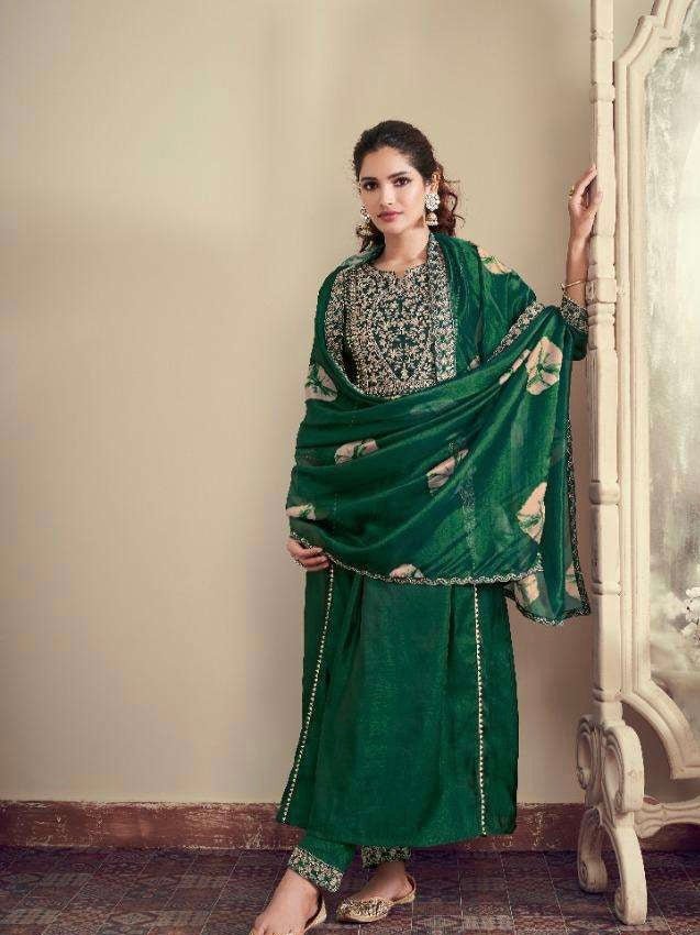 Pure Silk Embroidery Suit Set - DWEEP SARA