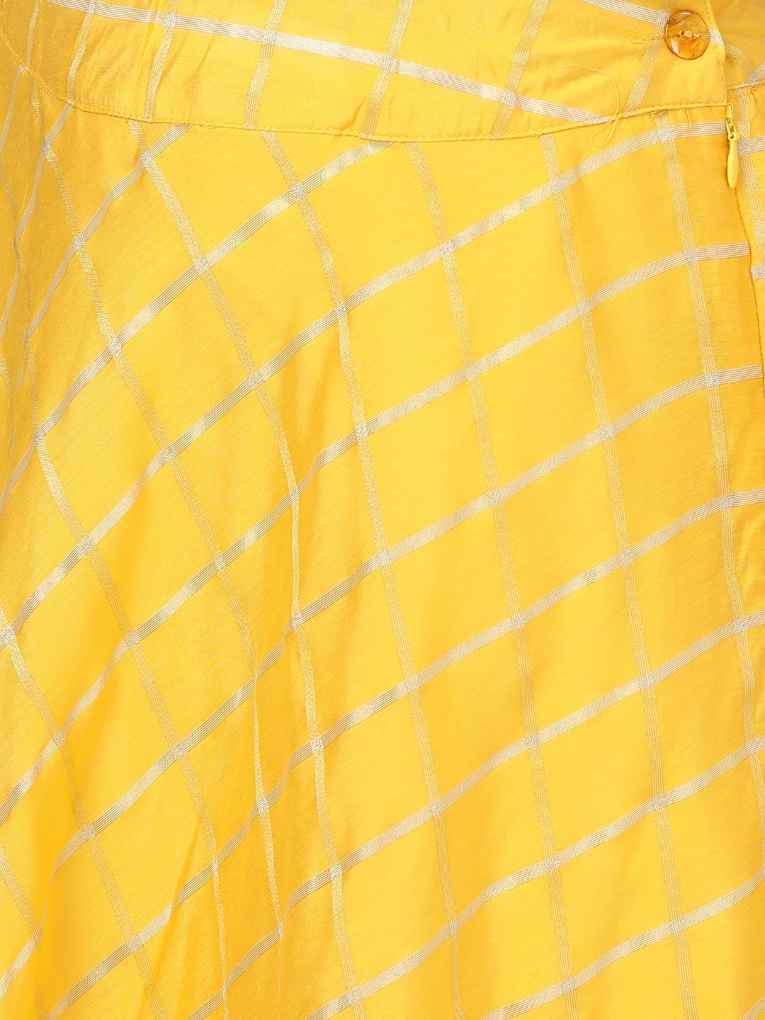 Yellow Chanderi Lehenga - DWEEP SARA