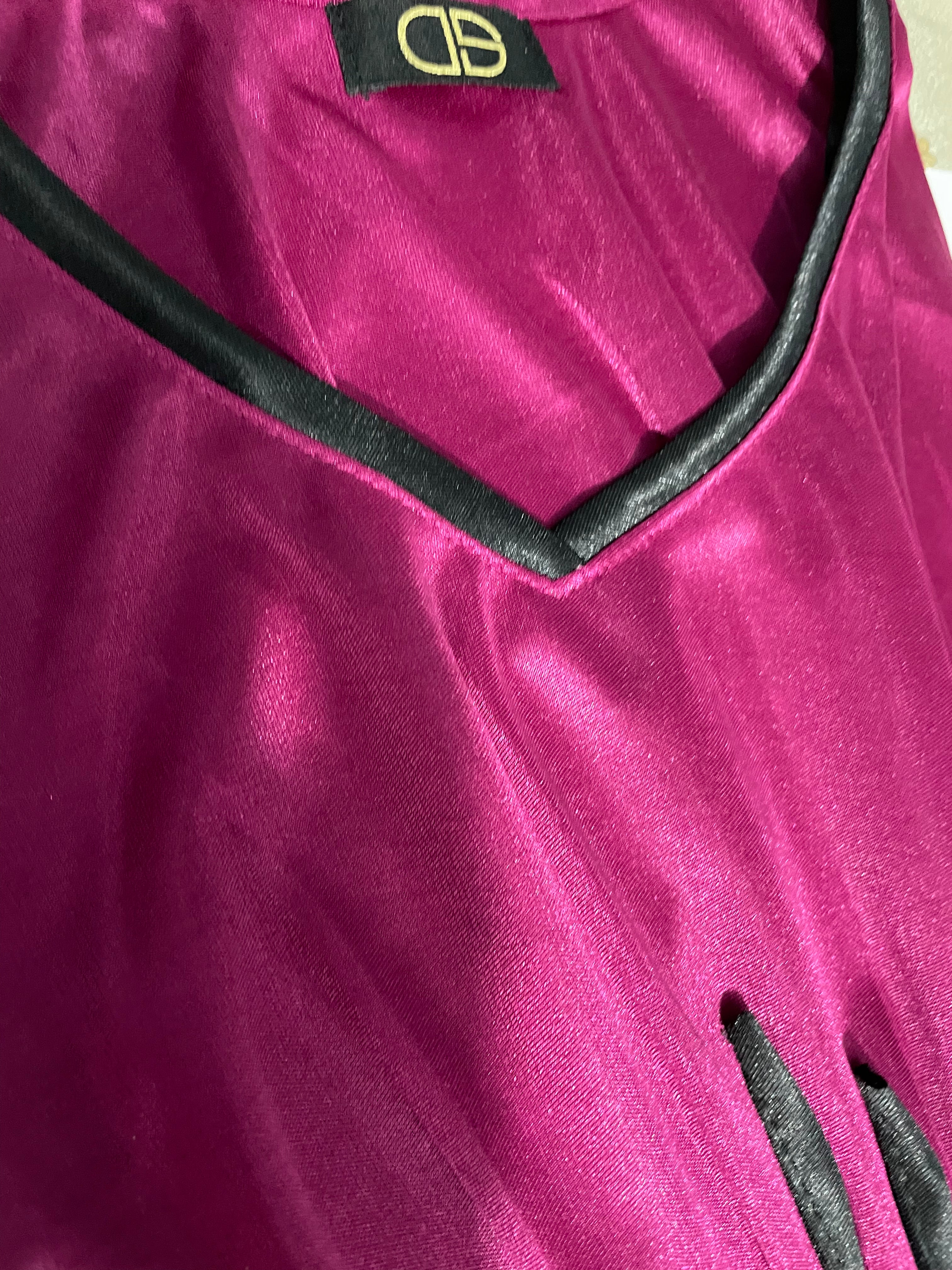 Rose Pink Satin Kaftan